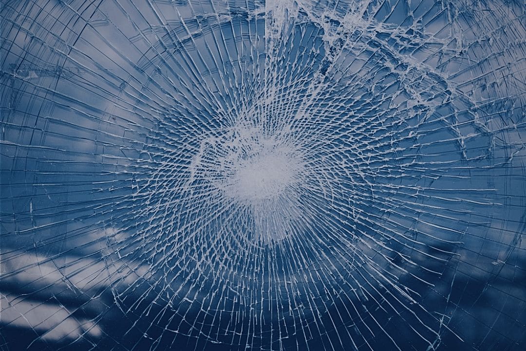 shattered windshield