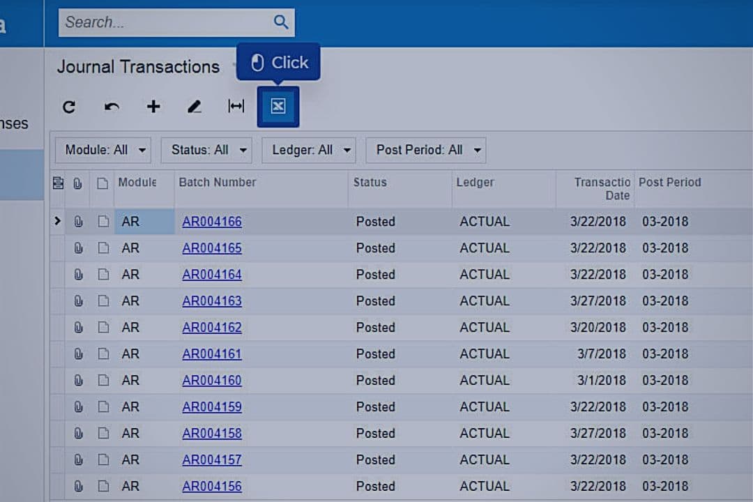 Export Data to Excel with Acumatica