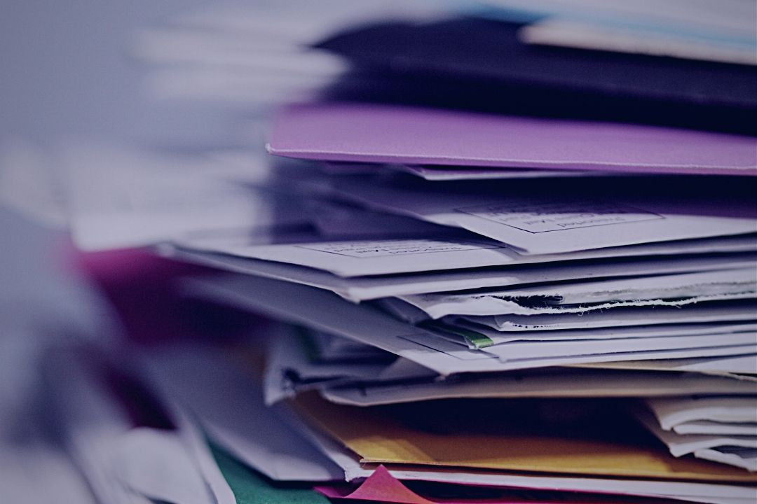 stack of file folders