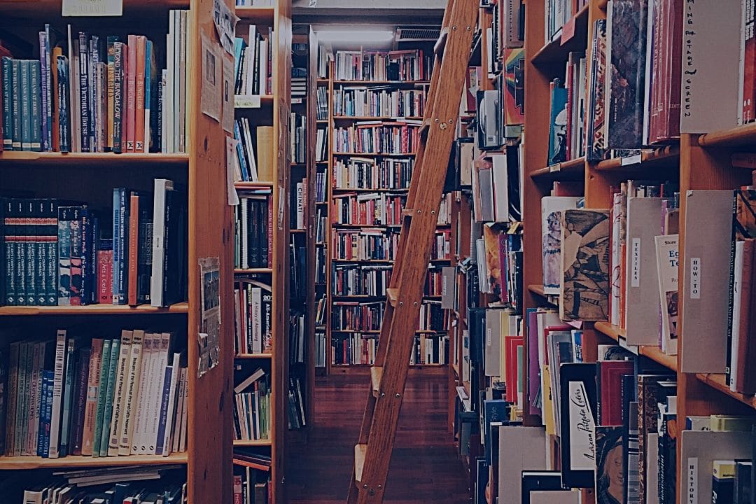 library shelves