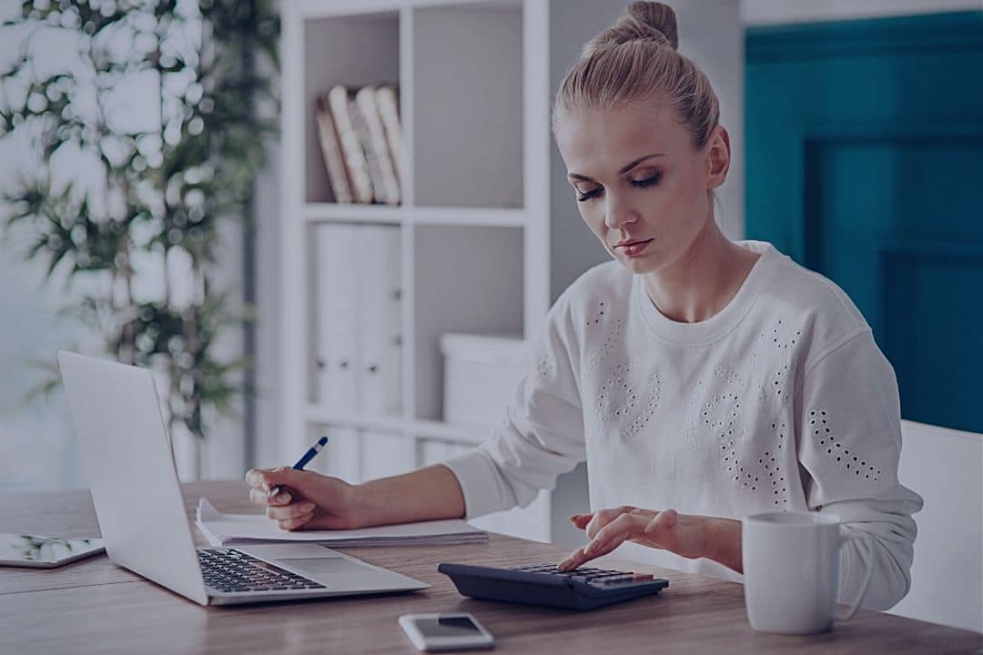 woman working