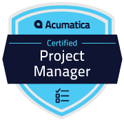 Acumatica Certified Project Manager Badge