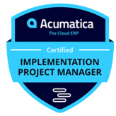 Acumatica Certified Implementation Project Manager Badge