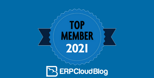 ERP Cloud Top Member 2021 badge