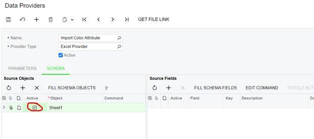 Making your Excel worksheet the active data provider