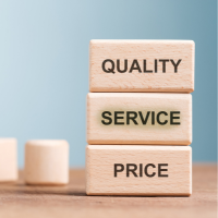 Quality, service and price building blocks